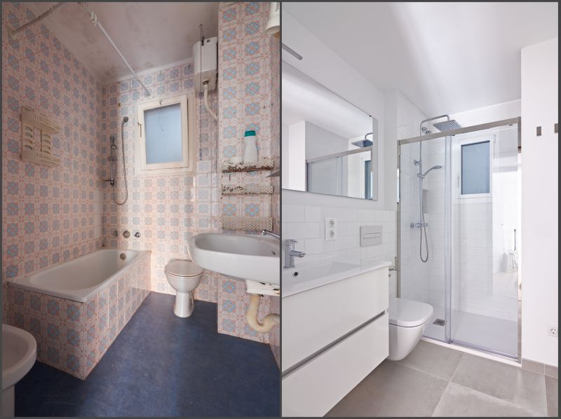 Before and After Shower Installations